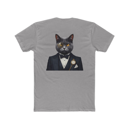Cat Gentleman T-Shirt — Dapper Black Cat in Tuxedo Graphic Tee