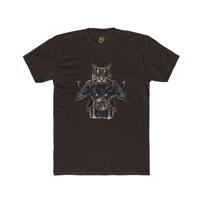 Cat Biker T-Shirt — Motorcycle Cat Rider Graphic Tee