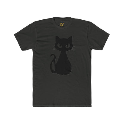 Black Cat Graphic Tee — Cute Minimal Cat Silhouette T-Shirt