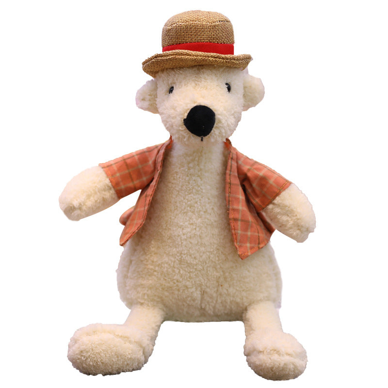 Long Neck Duck Plush Dog Toy – Soft Squeaky Animal Doll for Dogs