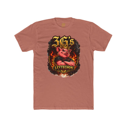 3G's Leytechon Pig Graphic Tee — Vintage Flame Streetwear Shirt
