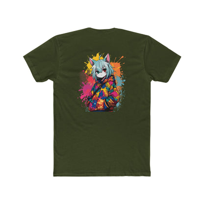 Anime Cat Girl Tee — Colorful Streetwear Graphic T-Shirt