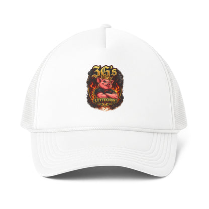 Trucker Cap — Vintage Flaming Pig Crest "Strength" Patch