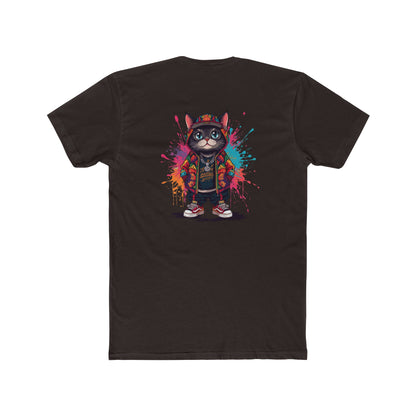 Cat Streetwear Tee — Colorful Urban Cat Graphic T-Shirt