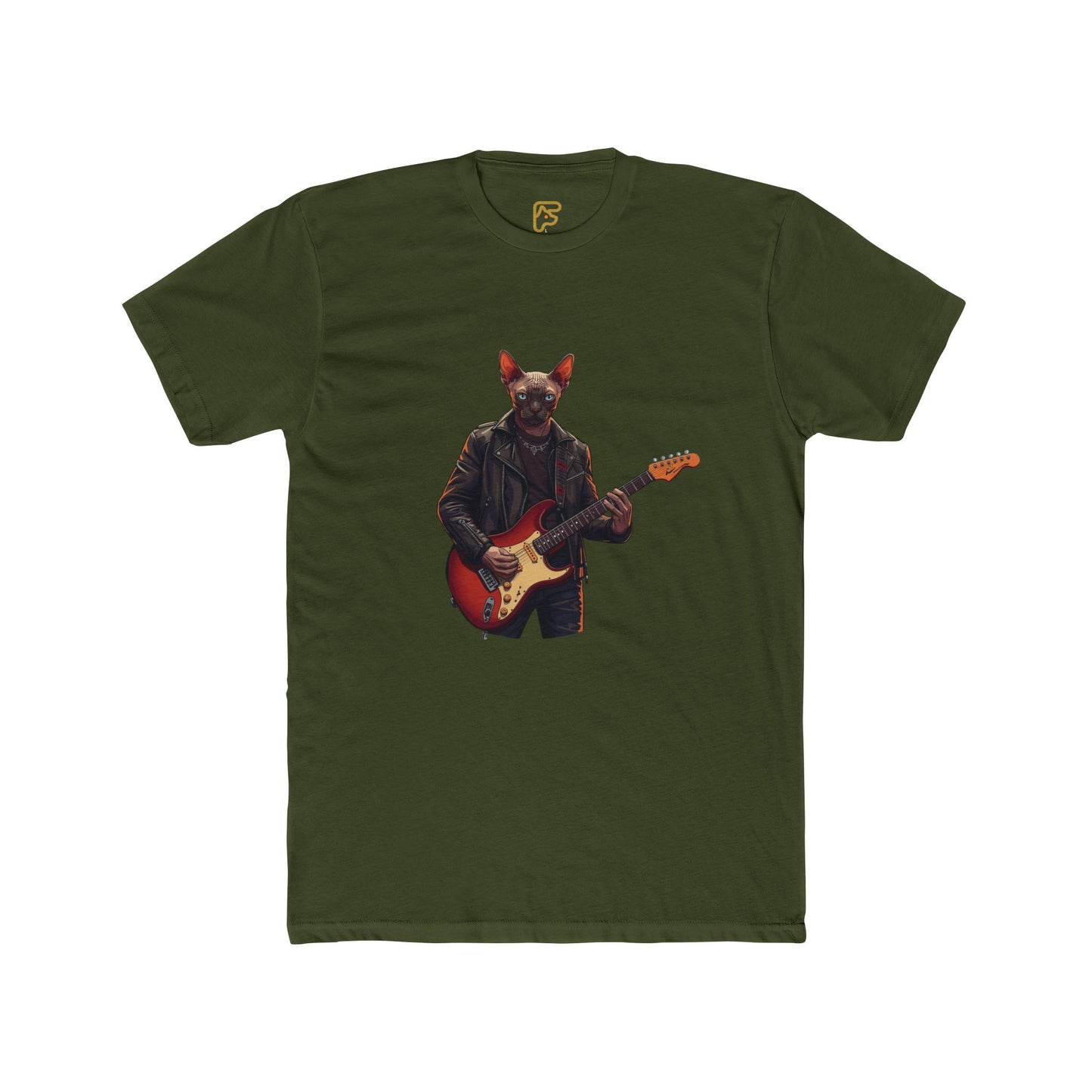 Guitar Fox Graphic Tee — Cool Rock Music Animal T‑Shirt