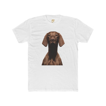 Chocolate Dachshund T‑Shirt — Realistic Dog Portrait Tee for Dog Lovers