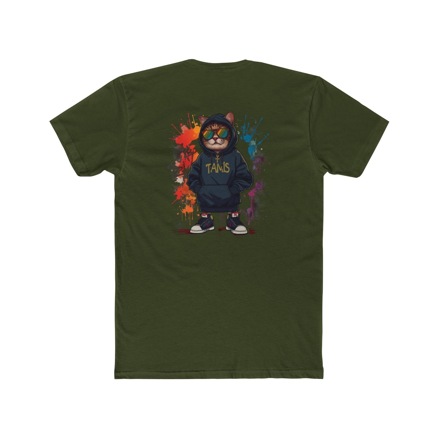Cat Streetwear Tee — Graphic Hoodie Cat Design ("TAMS")