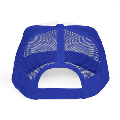 Pig Mascot Trucker Cap — 3G's Leftovers Retro Food Logo Mesh Hat