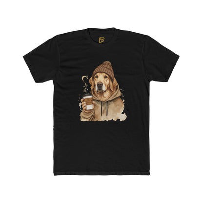 Golden Retriever Coffee Tee — Cozy Dog Hoodie Design