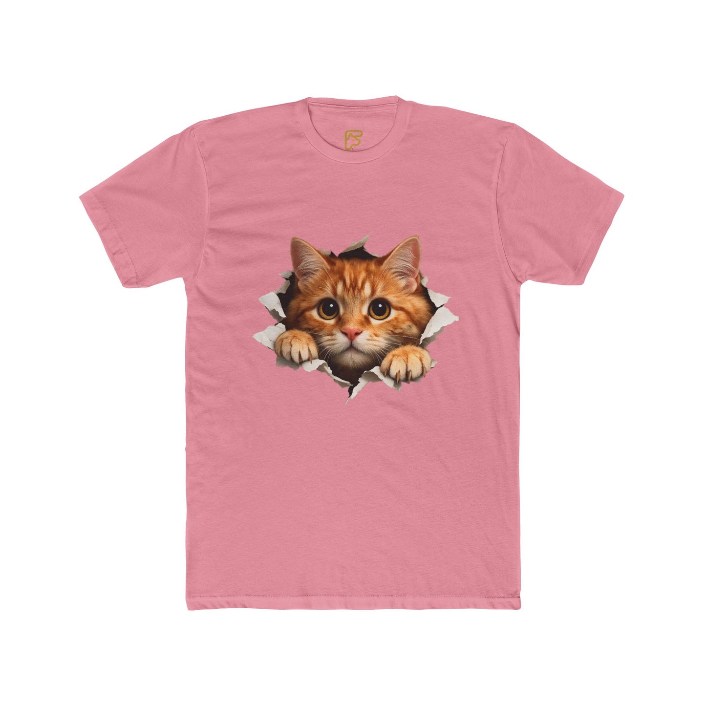 Peekaboo Kitten T-Shirt — Cute Cat Peeking Graphic Tee