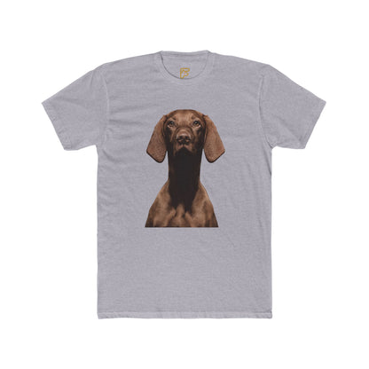 Chocolate Dachshund T‑Shirt — Realistic Dog Portrait Tee for Dog Lovers