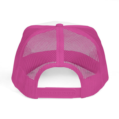 Pig Mascot Trucker Cap — 3G's Leftovers Retro Food Logo Mesh Hat