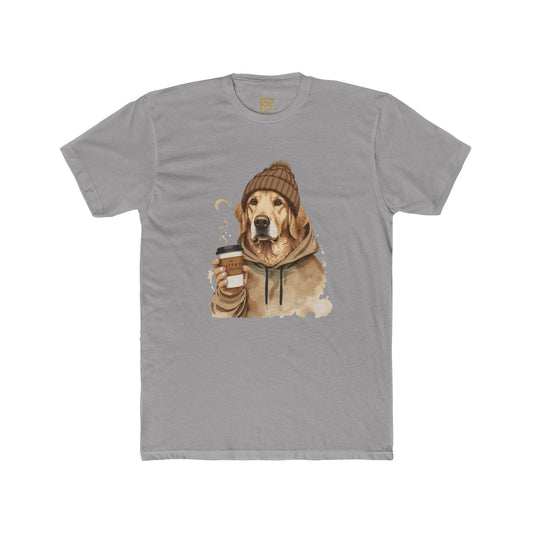 Golden Retriever Coffee Tee — Cozy Dog Hoodie Design