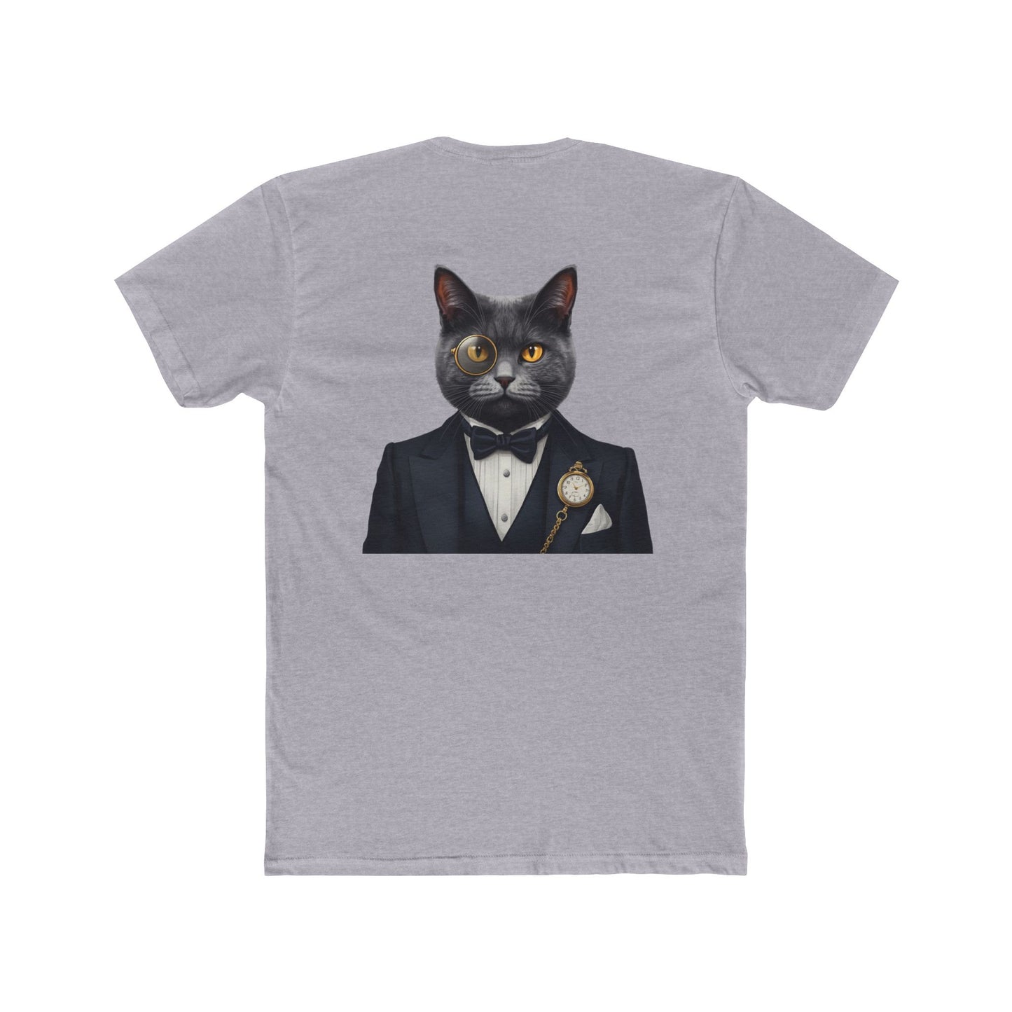 Cat Gentleman T-Shirt — Dapper Black Cat in Tuxedo Graphic Tee