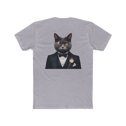 Cat Gentleman T-Shirt — Dapper Black Cat in Tuxedo Graphic Tee