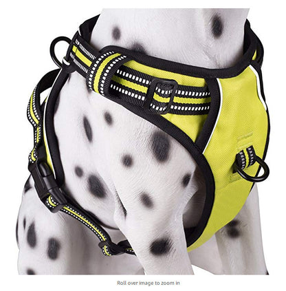 Breathable Reflective Dog Harness – Adjustable Vest for Medium & Large Dogs
