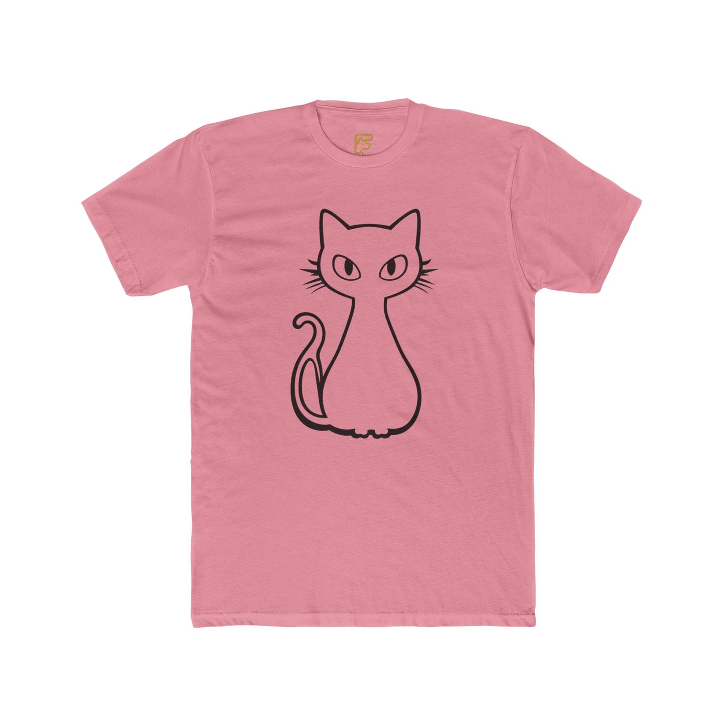 Minimal Line Art Cat T-Shirt