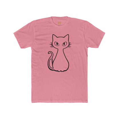 Minimal Line Art Cat T-Shirt