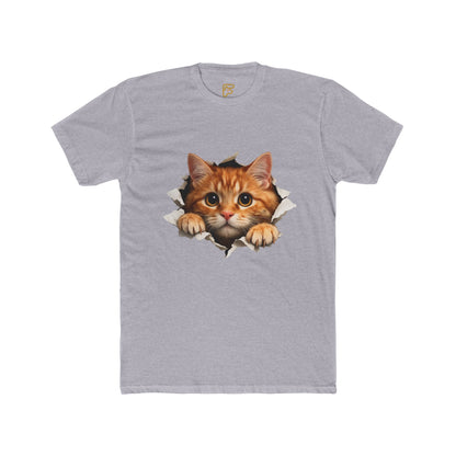 Peekaboo Kitten T-Shirt — Cute Cat Peeking Graphic Tee