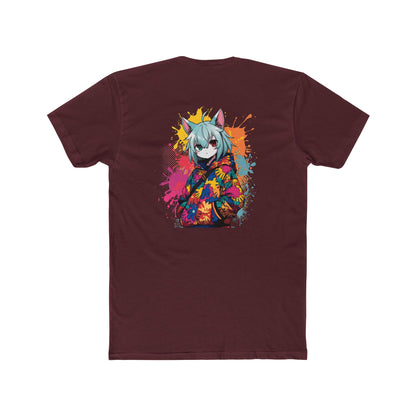 Anime Cat Girl Tee — Colorful Streetwear Graphic T-Shirt