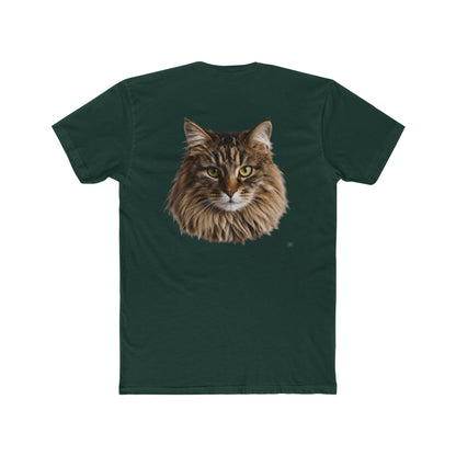 Cat Portrait Tee — Realistic Maine Coon Cat Graphic T-Shirt