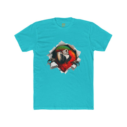 Parrot Portrait Tee — Colorful Macaw Graphic T-Shirt