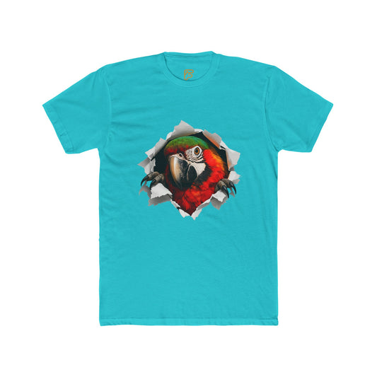 Parrot Portrait Tee — Colorful Macaw Graphic T-Shirt