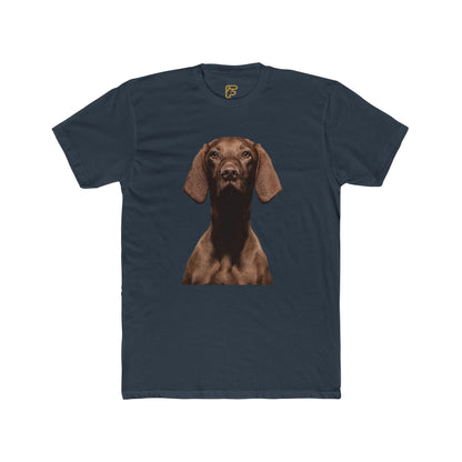 Chocolate Dachshund T‑Shirt — Realistic Dog Portrait Tee for Dog Lovers