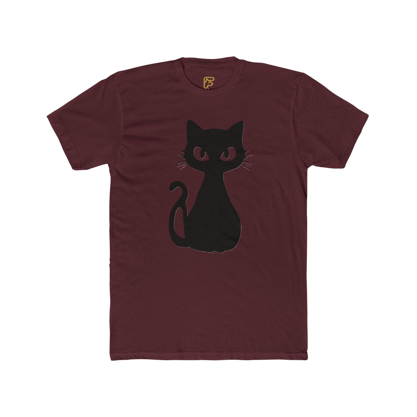 Black Cat Graphic Tee — Cute Minimal Cat Silhouette T-Shirt