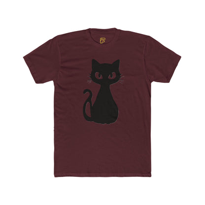 Black Cat Graphic Tee — Cute Minimal Cat Silhouette T-Shirt