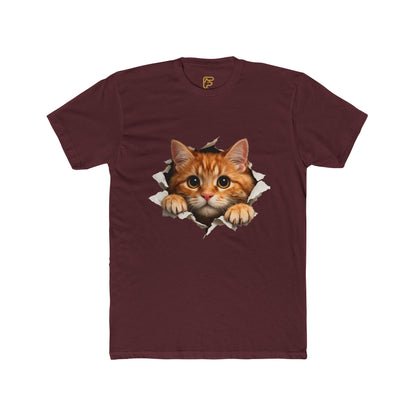 Peekaboo Kitten T-Shirt — Cute Cat Peeking Graphic Tee
