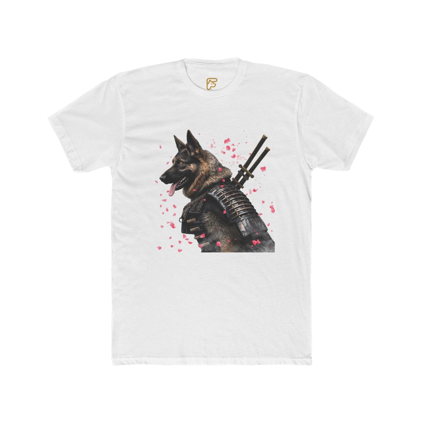 K9 Samurai Tee – Armored German Shepherd Graphic Shirt