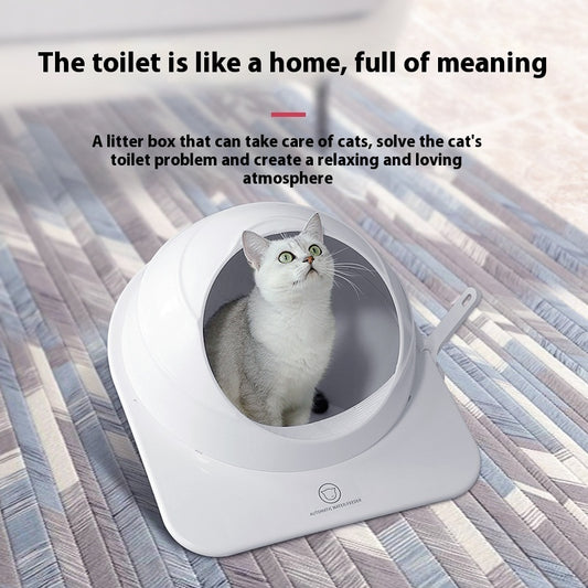 Fully Enclosed Cat Litter Box – Deodorizing Covered Litter Tray