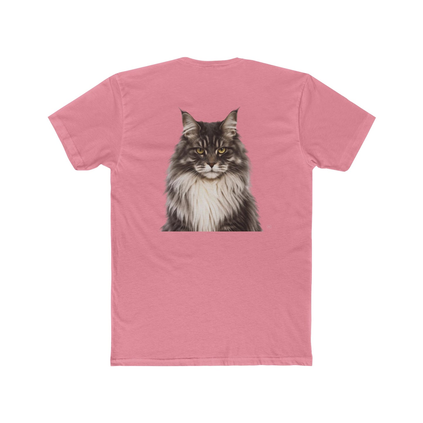 Cat Portrait T‑Shirt — Realistic Maine Coon Graphic Tee