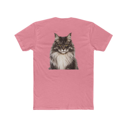 Cat Portrait T‑Shirt — Realistic Maine Coon Graphic Tee