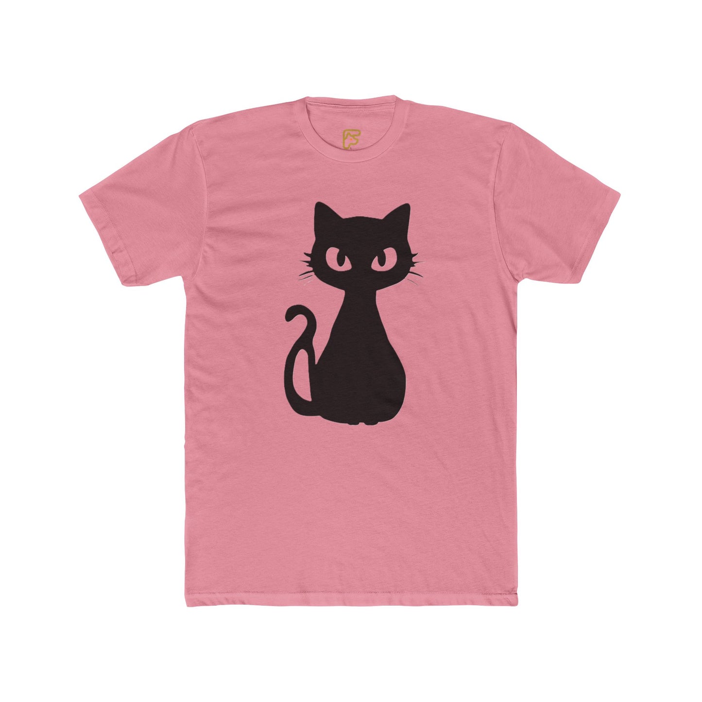 Black Cat Graphic Tee — Cute Minimal Cat Silhouette T-Shirt