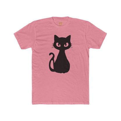Black Cat Graphic Tee — Cute Minimal Cat Silhouette T-Shirt