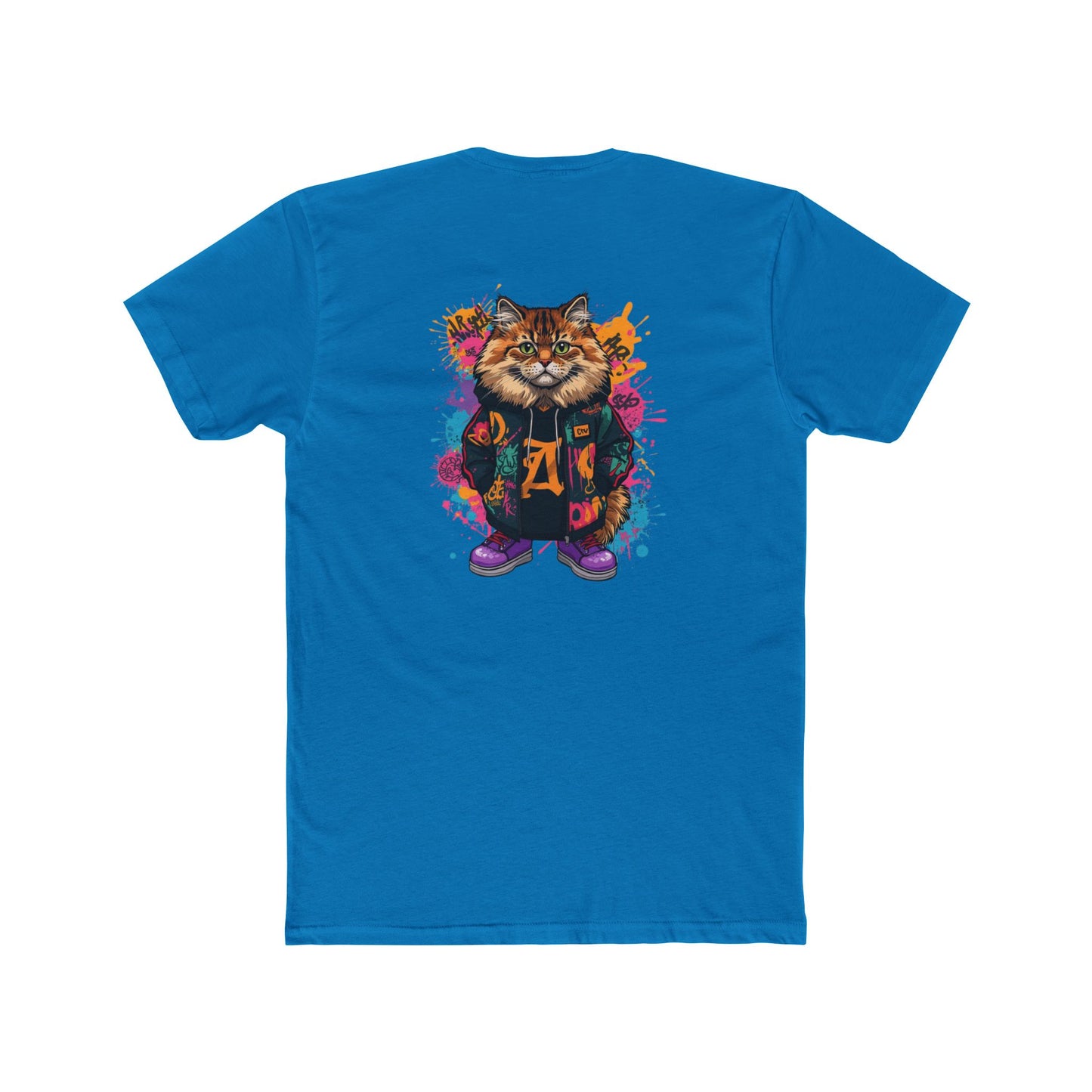 Cat Graphic Tee — Colorful Streetwear Cat Design