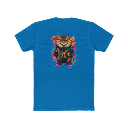 Cat Graphic Tee — Colorful Streetwear Cat Design