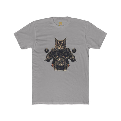 Cat Biker T-Shirt — Motorcycle Cat Rider Graphic Tee