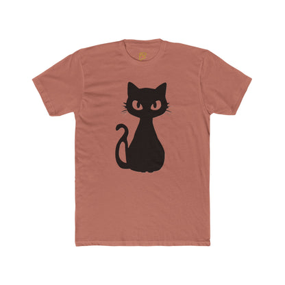 Black Cat Graphic Tee — Cute Minimal Cat Silhouette T-Shirt