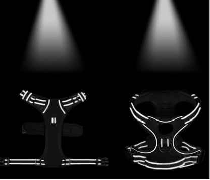 Breathable Reflective Dog Harness – Adjustable Vest for Medium & Large Dogs