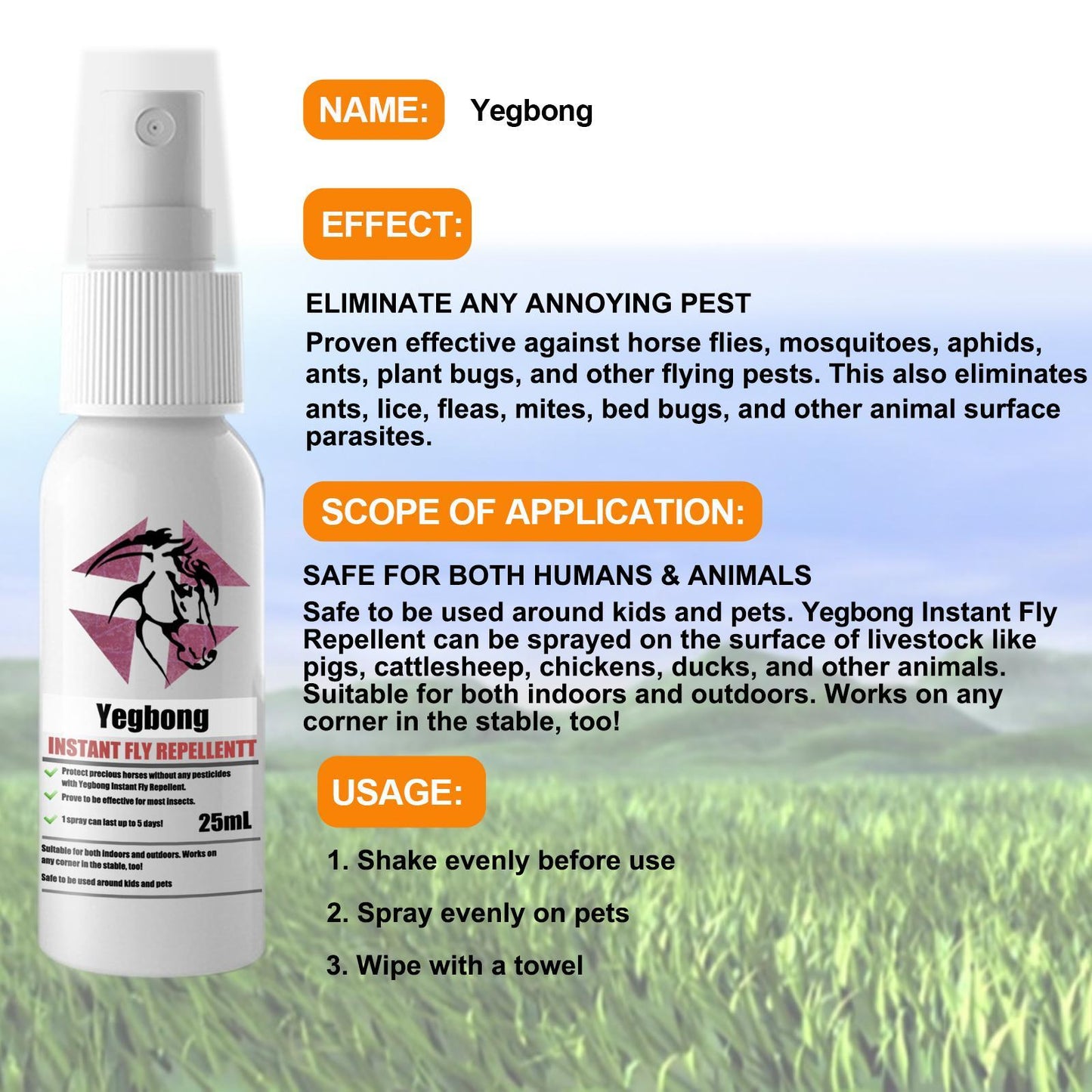 Herbal Pet Grooming Spray for Dogs & Cats – Soothing Coat Care & Insect Repellent Mist
