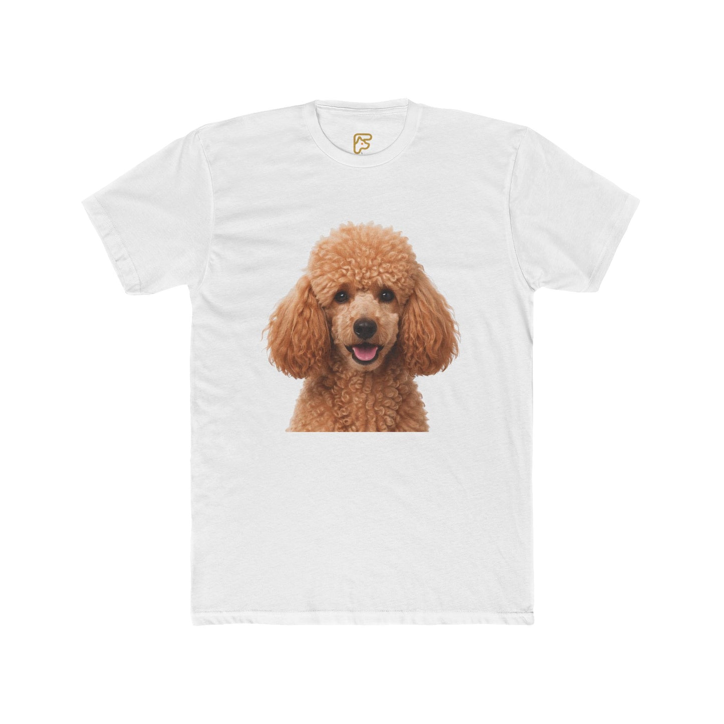 Poodle Portrait Tee — Cute Apricot Poodle Dog Graphic Shirt