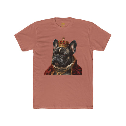 Royal French Bulldog T‑Shirt — Crowned Dog Portrait Tee