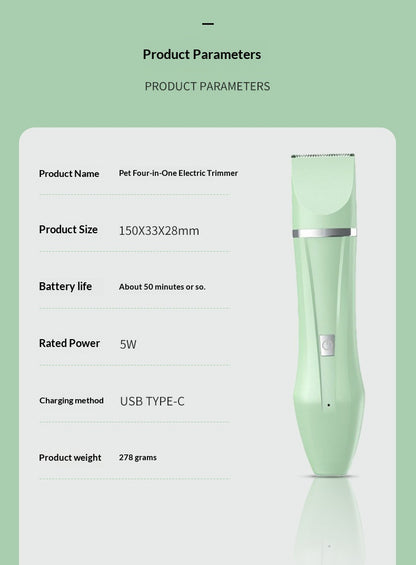 Multi-Functional Pet Grooming Trimmer – Precision Trimming for Dogs & Cats