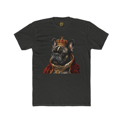 Royal French Bulldog T‑Shirt — Crowned Dog Portrait Tee
