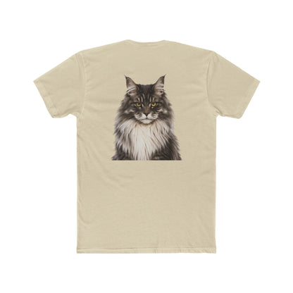 Cat Portrait T‑Shirt — Realistic Maine Coon Graphic Tee