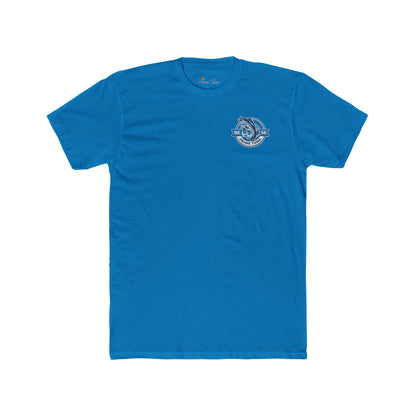 Sailfish Crest Tee — Vintage Blue Fishing Logo T‑Shirt