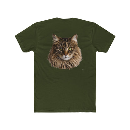 Cat Portrait Tee — Realistic Maine Coon Cat Graphic T-Shirt